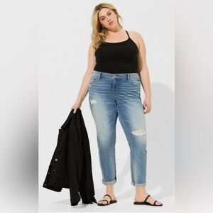 Torrid Size 26T Boyfriend Straight Vintage Stretch Jeans